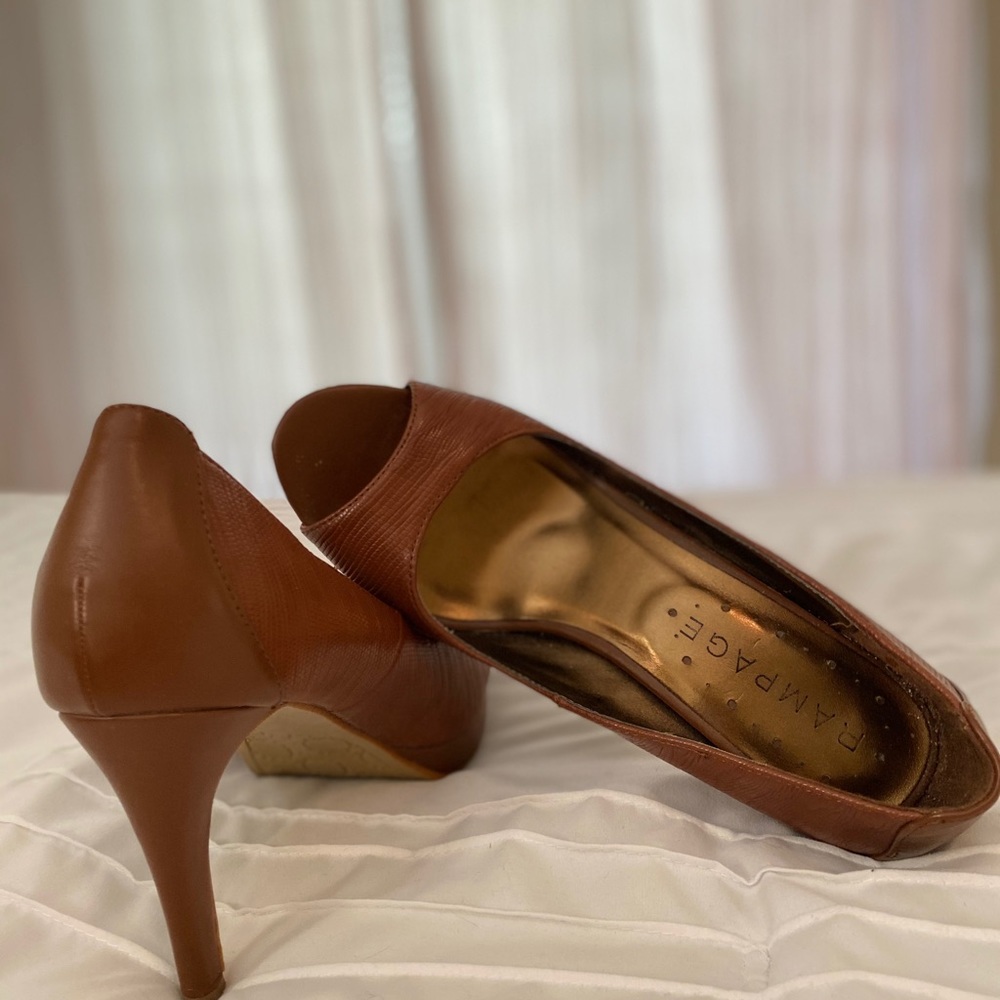 Rampage brown 4 inch heels.